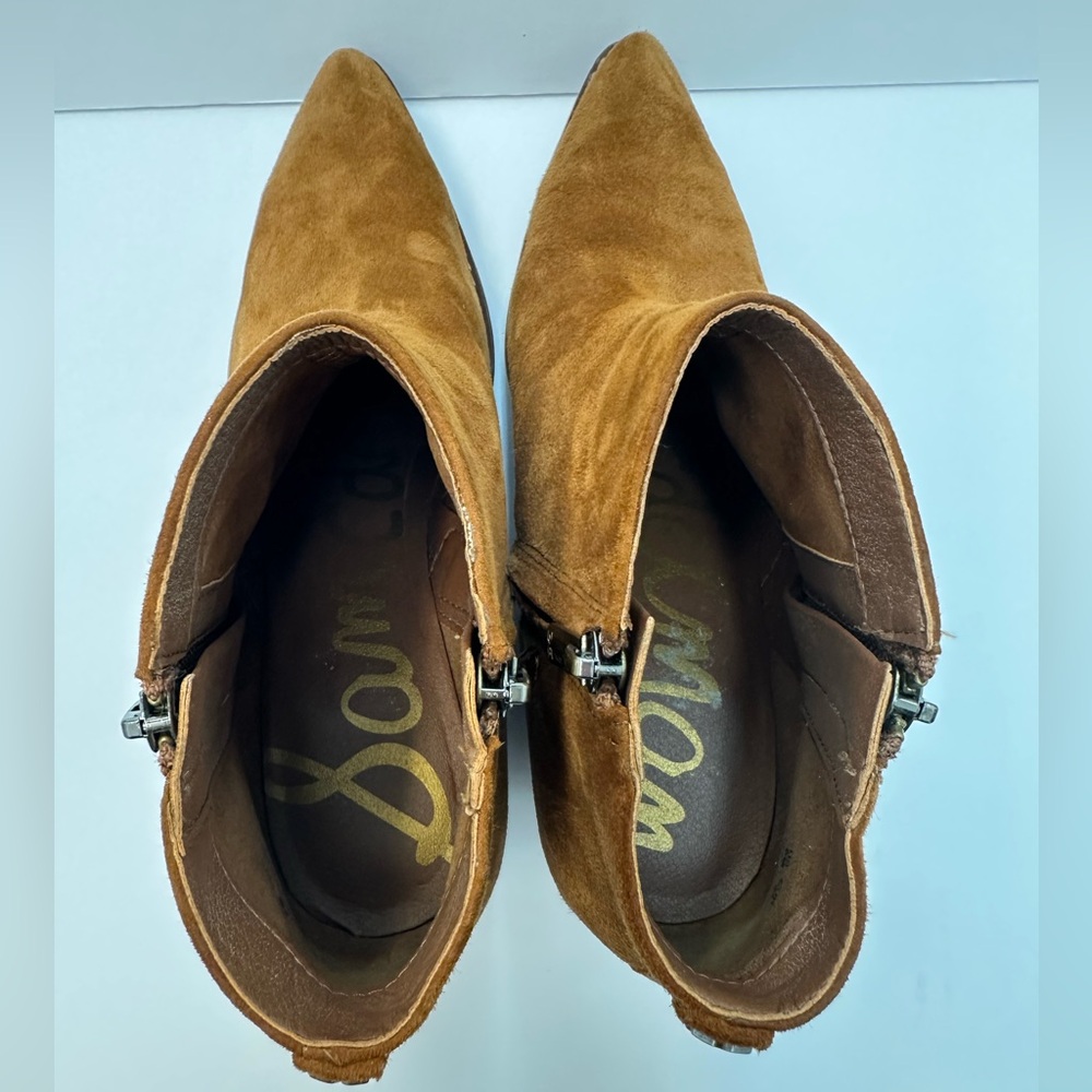 Sam Edelman Brown Suede Ankle Boots - Picture 7 of 9